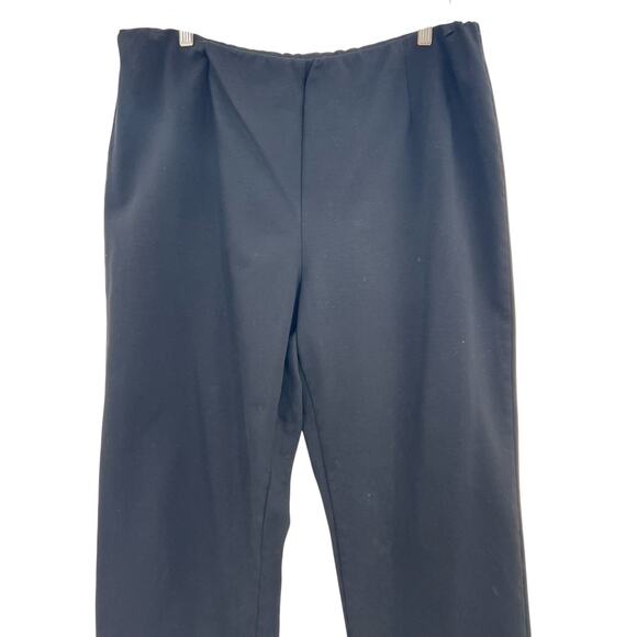 Eileen Fisher Pants Cropped Ankle Pull-On Ponte Knit Black Plus Size 2X - Picture 2 of 10